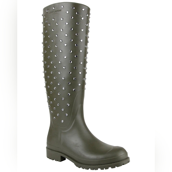 Saint Laurent Jeweled Rain Boot NWT - Picture 1 of 2